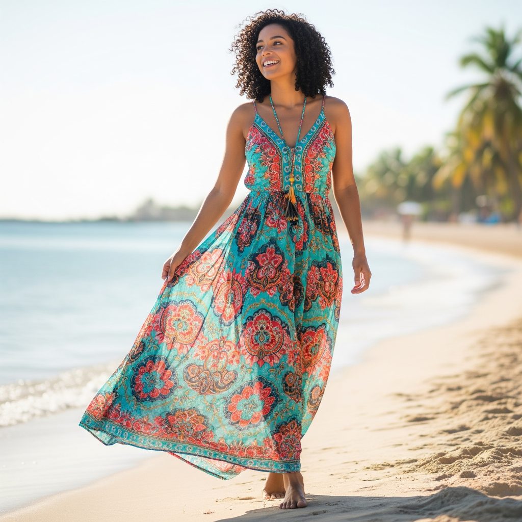 maxi dress flower