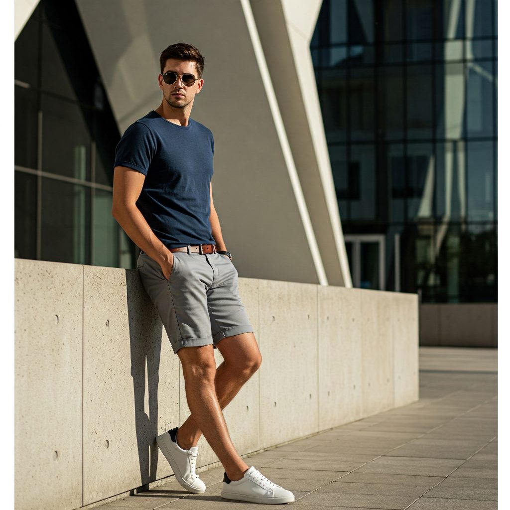 shorts grey man